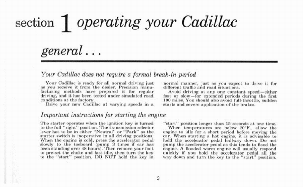1959 Cadillac Owners Manual Page 4